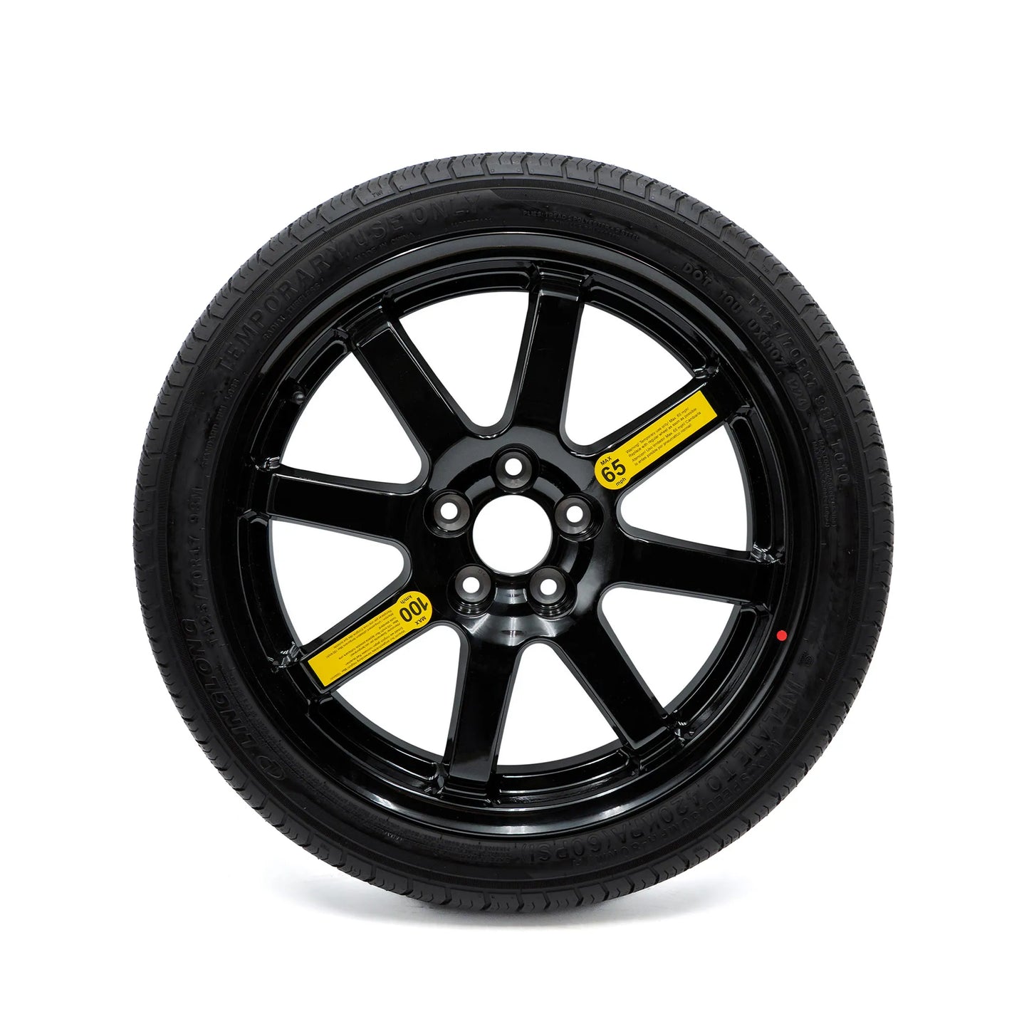 EZ Spare Wheel 125/70R17 compact temporary spare tire with black alloy wheel.