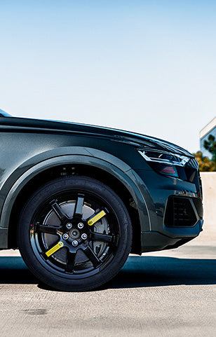 Audi Q7 with EZ Spare Wheel compact spare tire installed