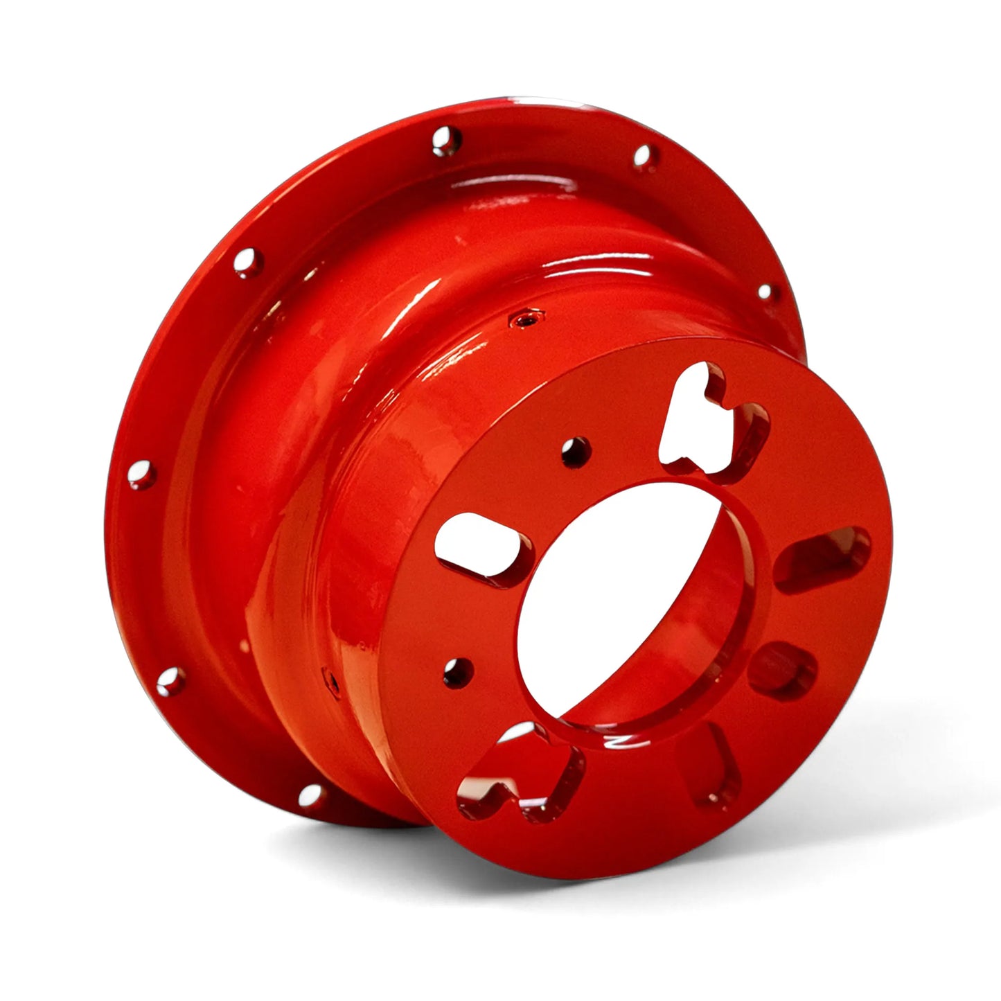 Backside view of EZ Roller-Spinner interchangeable hub – part #40025 – 4 and 5 lug fitment with PCD 4x98–4x115 and 5x98–5x130