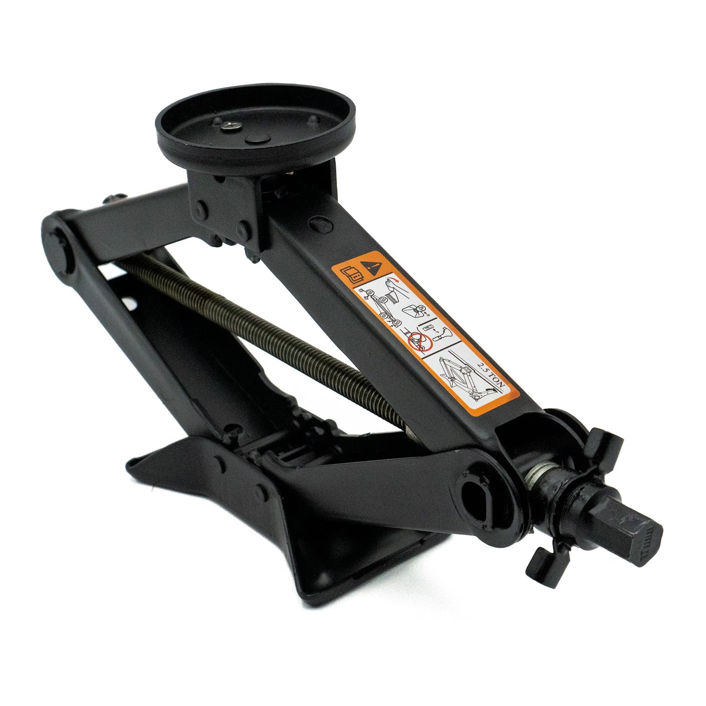 EZ Spare 2.5 ton scissor jack kit with angled view 