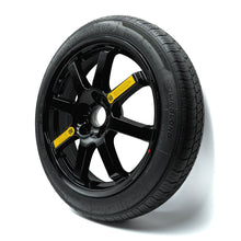 Side angle view of EZ Spare Wheel with 125/80R18 temporary spare tire