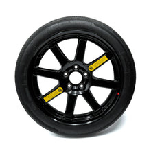 17-inch EZ Spare Wheel with 145/80R17/80r17 temporary use tire – black alloy emergency spare tire for vehicles without a factory spare
