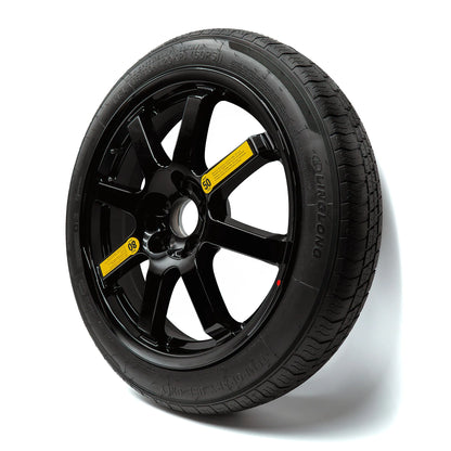 Side angle view of EZ Spare Wheel with 155/90R18 temporary spare tire