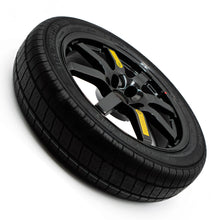 Top view of the EZ Spare Wheel with a 175/70R20 compact spare tire, designed for emergency use on 5-lug vehicles.